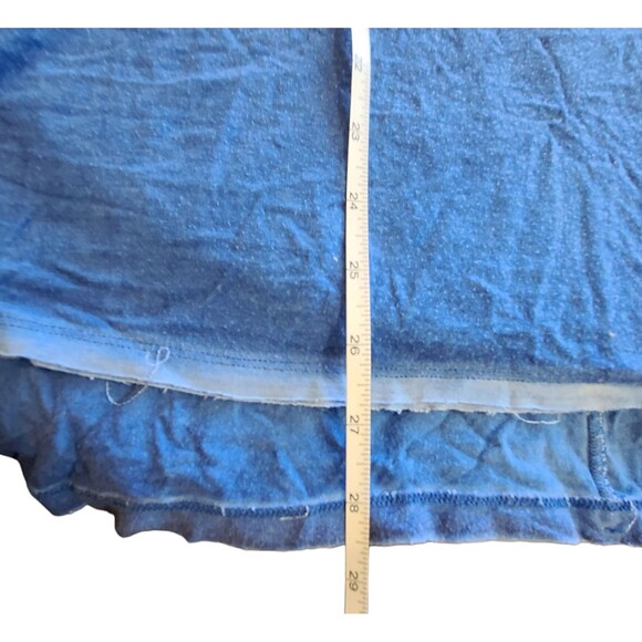 We The Free Womens Stonewashed Blue Pocket Tshirt High Low Small - Picture 4 of 5